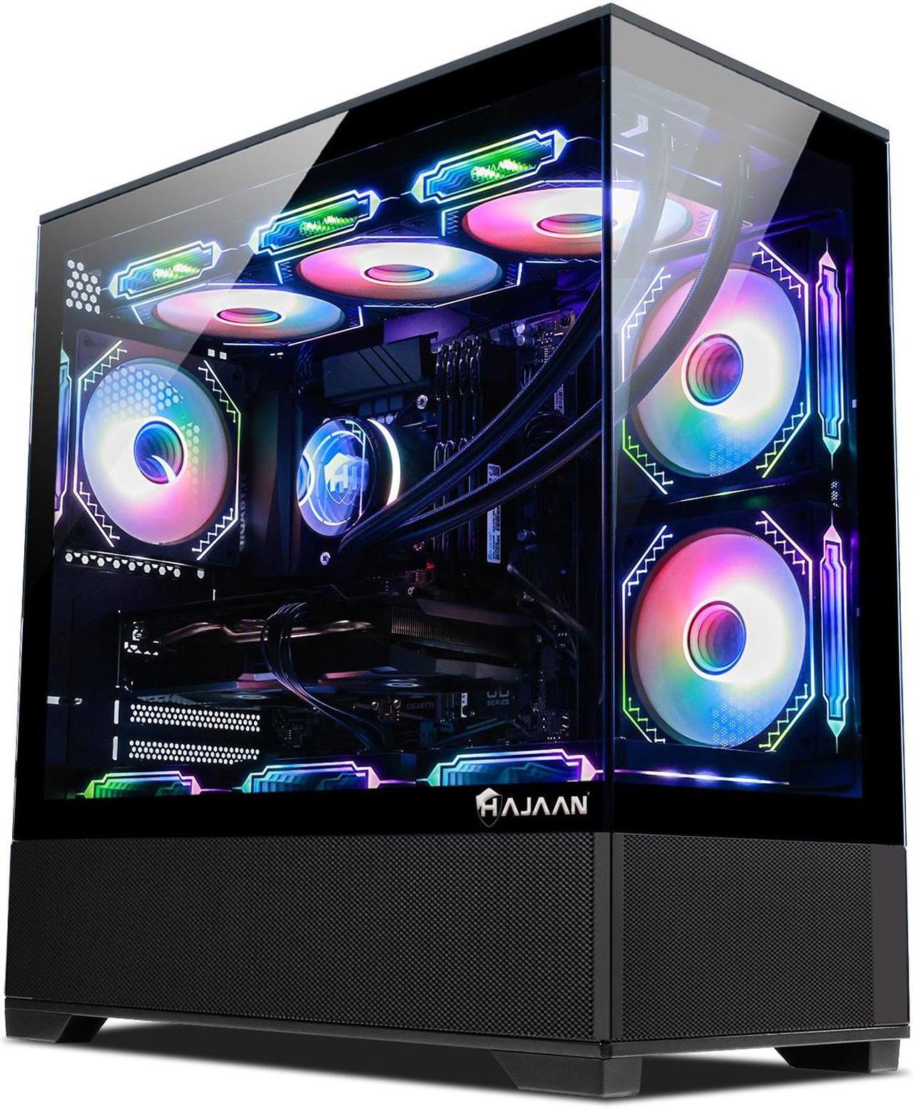 HAJAAN SuperX Gaming PC  Liquid Cooled - Intel i9 12900K - GeForce RTX 3070 8GB - 32GB DDR4 - 2TB NVMe SSD - Windows 11 Pro - WiFi - Bluetooth - Mechanical Keyboard Mouse