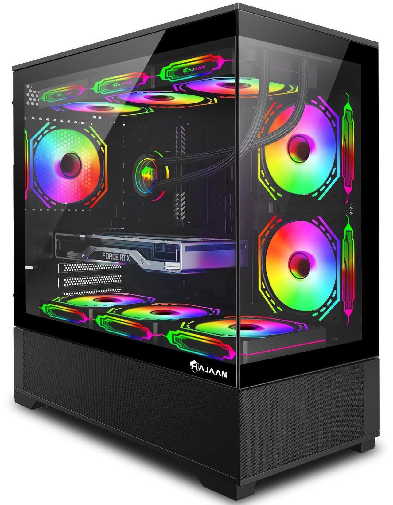 Main image of HAJAAN Gaming PC (AMD Ryzen 7 7700 up to 5.3GHz, GeForce RTX 4070 12GB GDDR6, 32GB DDR5, 1TB NVMe SSD, WiFi Ready, Windows 11 Pro, 1 Year Warranty)