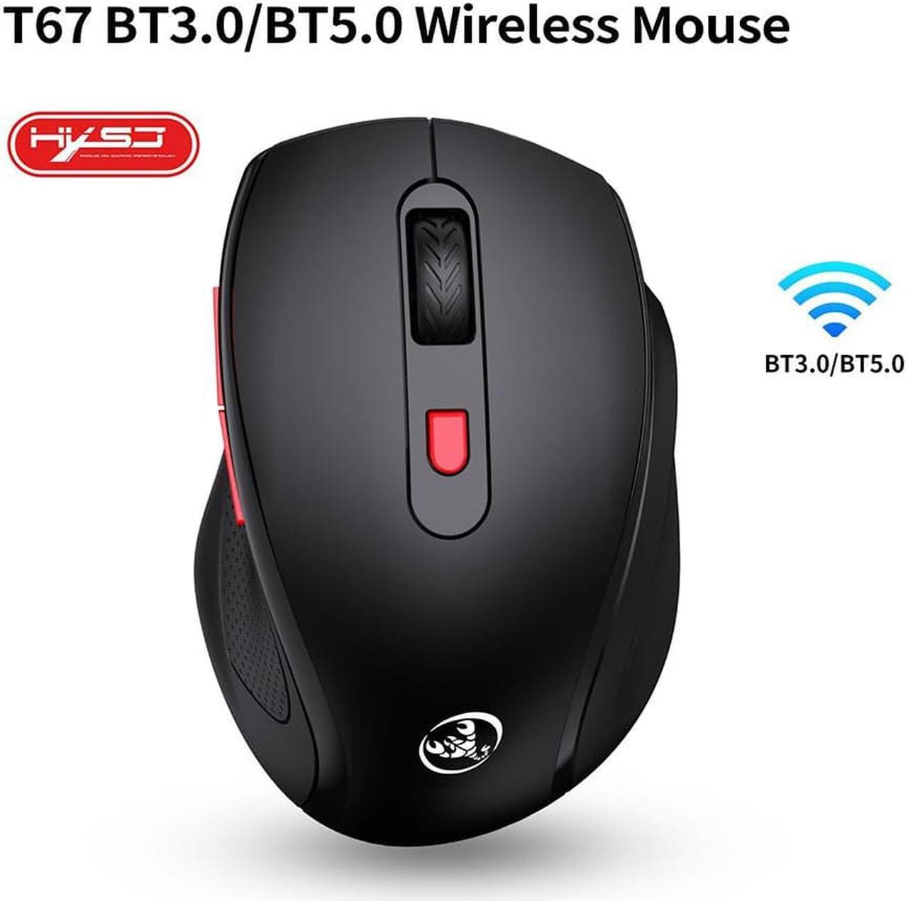 Main image of HXSJ T67 Ergonomic Silent Office Gaming Bluetooth Wireless Mouse for Desktop PC Laptop - Bluetooth Version