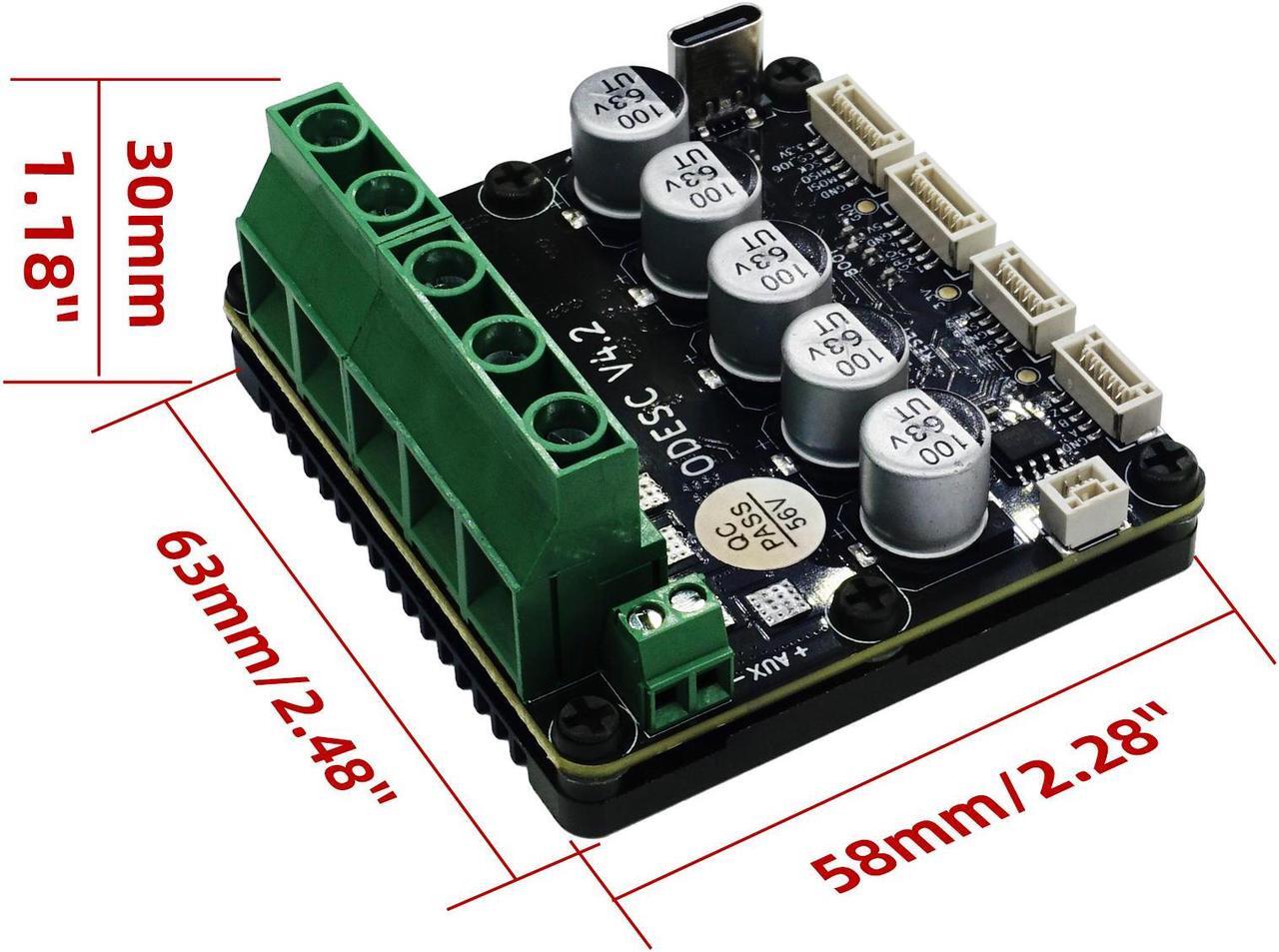 Alt view image 6 of 7 - ODESC V4.2 Brushless Servo Motor Controller Driver Board, Software Configuration Compatible with Odrivetool, FOC, BLDC