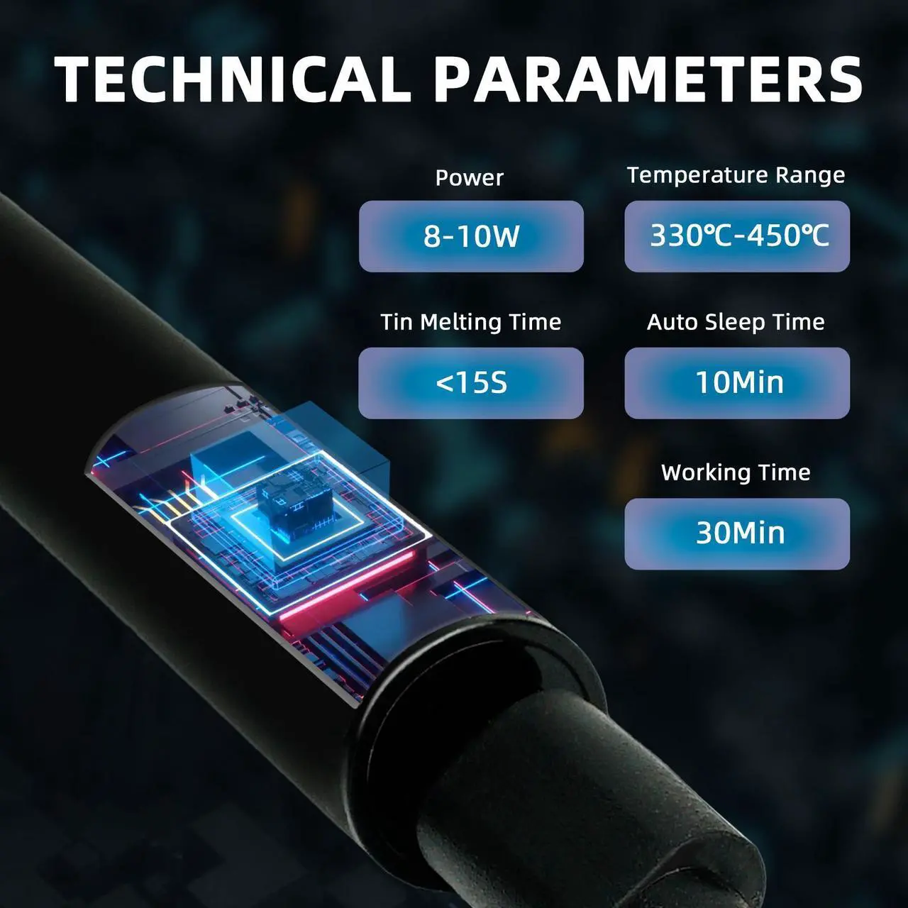 Alt view image 2 of 7 - Cordless Soldering Iron Kit - Portable USB Solder Iron with 1000mAh Rechargeable Soldering Kit for Electronics, Appliance Repair, DIY