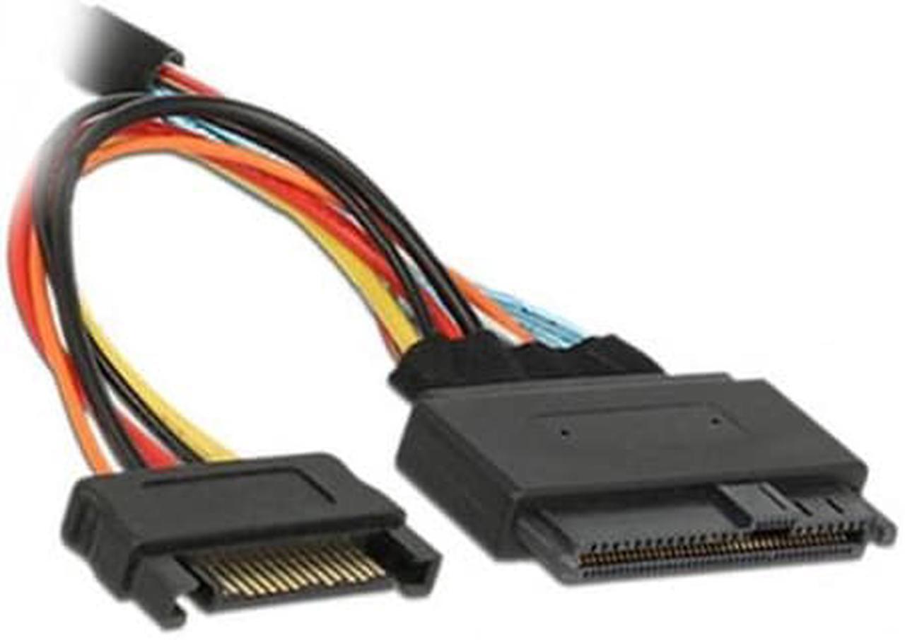 Alt view image 4 of 7 - FVH  U.2 U2 SFF-8639 NVME PCIe SSD Cable for Mainboard SSD M.2 SFF-8643 Mini SAS HD SF-093-0.5M