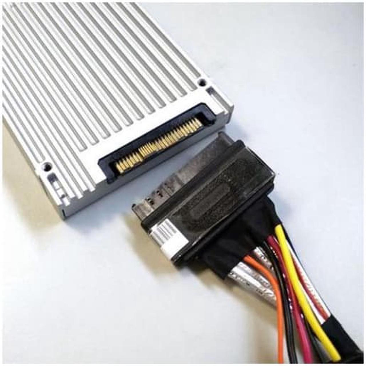 Alt view image 7 of 7 - FVH  U.2 U2 SFF-8639 NVME PCIe SSD Cable for Mainboard SSD M.2 SFF-8643 Mini SAS HD SF-093-0.5M