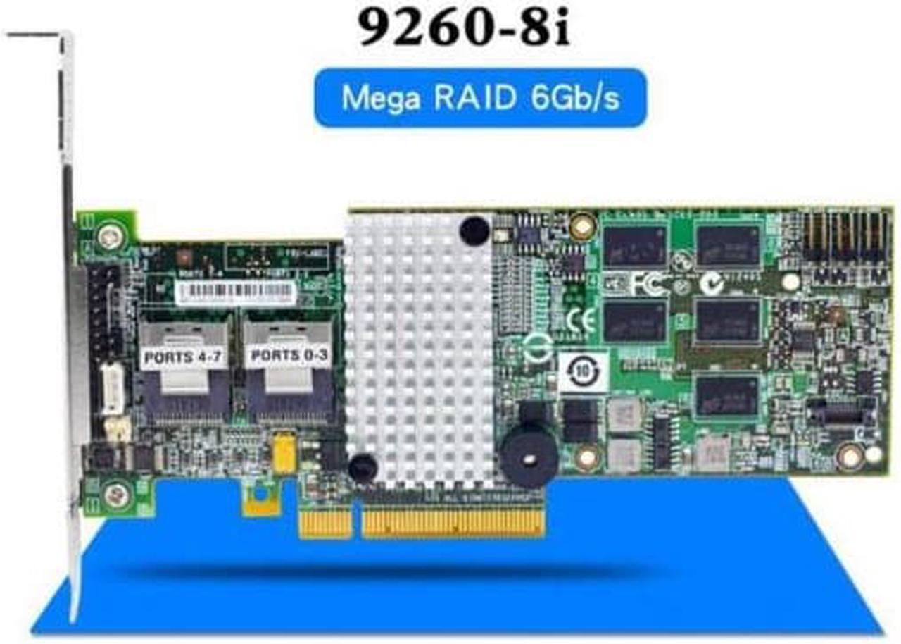 Main image of Anicorn   SAS LSI 9260-8i LSIMegaRAID LSI00198 8 port 512MB cache SFF8087 6Gb RAID0.1.5.6 PCI-E 2.0 X8 Controller Card