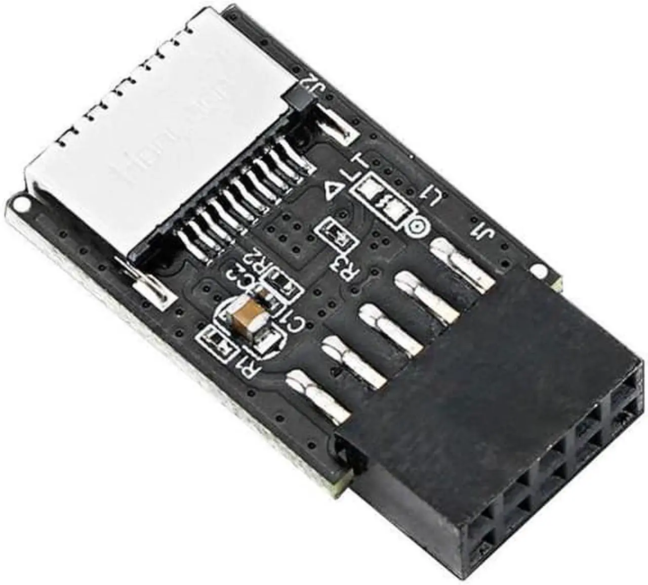 Main image of Anicorn  Motherboard USB 2.0 9pin Header to USB 3.2 20Pin Type E Key-A Female Adapter Extension for USB-C Front Panel