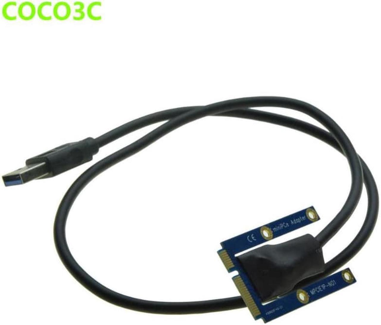 Alt view image 5 of 6 - Anicorn    Mini PCIe 1 to 3 PCI express 1X slots Riser Card Expansion adapter Mini ATX Laptop to PCI-e Port Multiplier