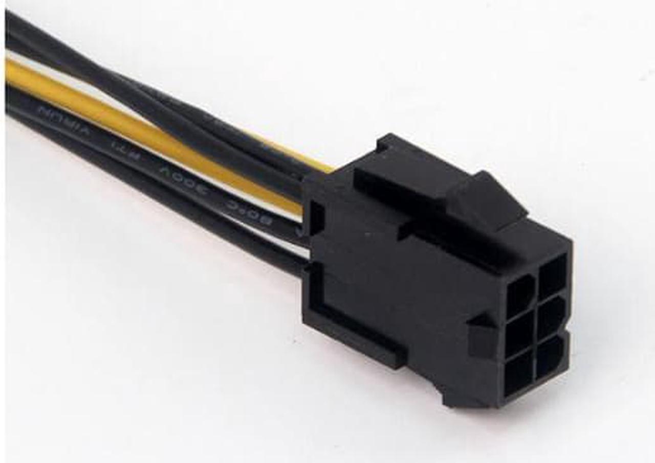 Alt view image 4 of 5 - Anicorn   6Pin Female to Dual 4Pin Female Power Supply Cable Graphics Card Power to Molex 4Pin Convert Cable for nVidia ATI AMD Video Card