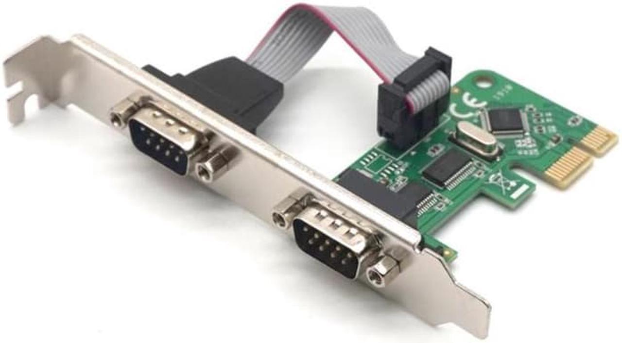 Main image of Weastlinks 2 Port RS232 Serial PCI-Express Expansion Card RS232 COMM DB9 Pin WCH382L Chipset