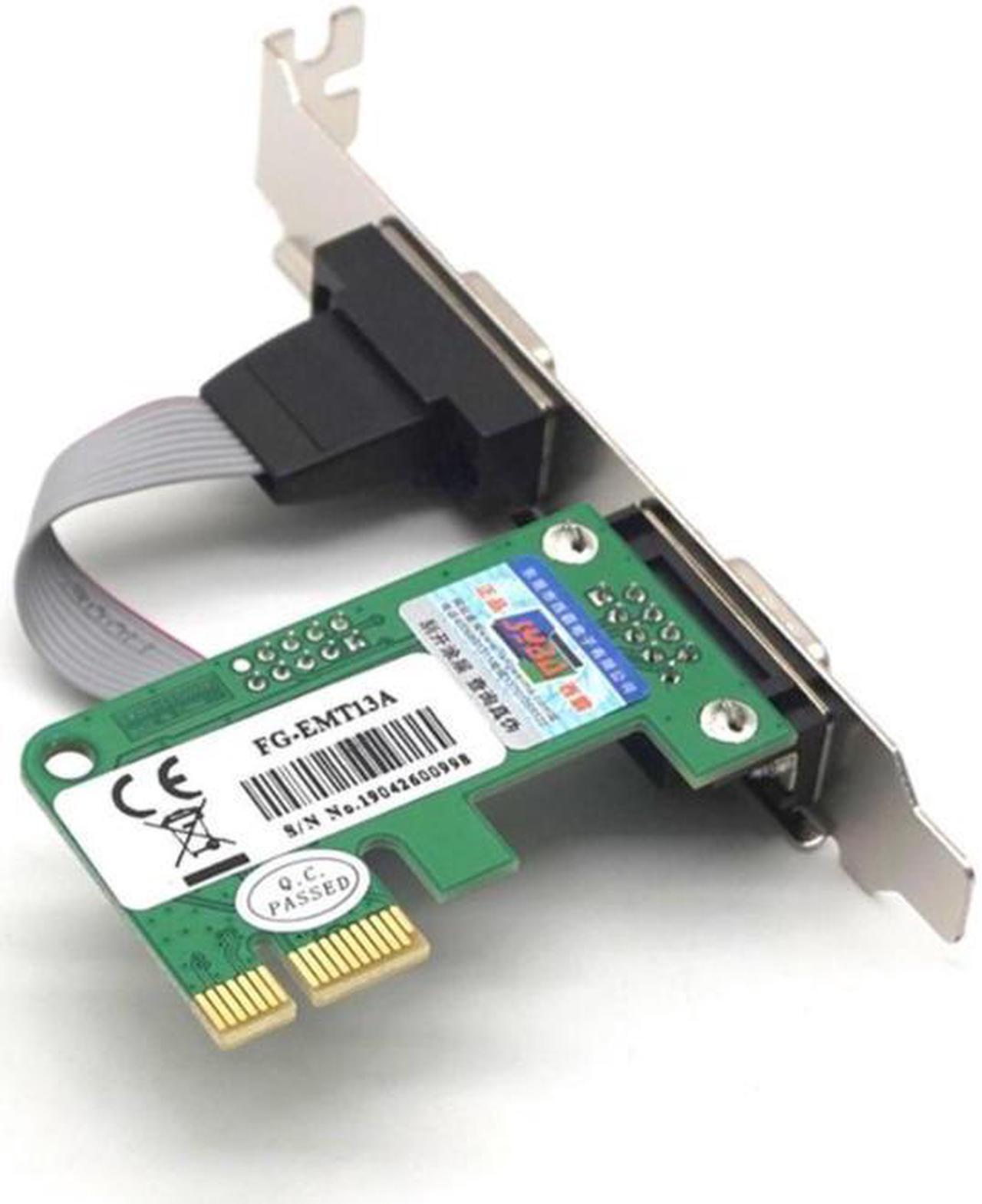 Alt view image 5 of 7 - Weastlinks 2 Port RS232 Serial PCI-Express Expansion Card RS232 COMM DB9 Pin WCH382L Chipset