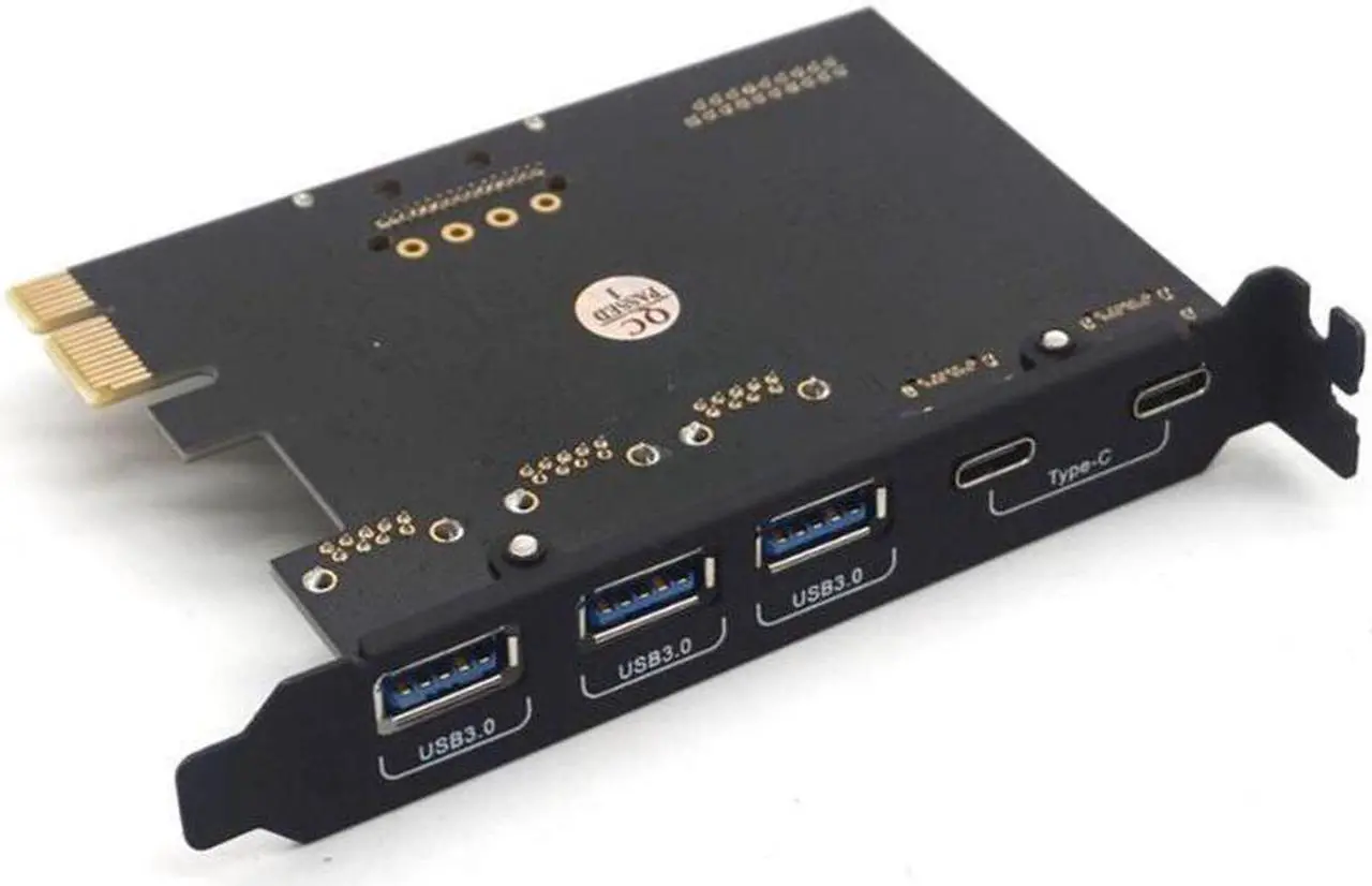 Alt view image 5 of 6 - Weastlinks PCI-Express to 3 Ports USB3.0 2 Ports USB3.1 Type-C Card Internal USB 3.0 20PIN 7 Ports USB HUB PCIE to Type-c Converter Card
