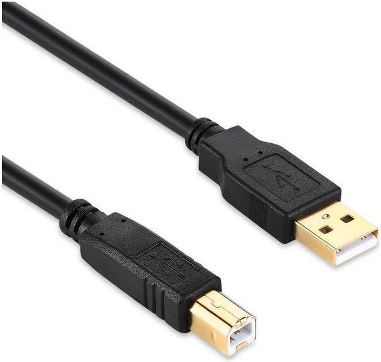 Alt view image 4 of 7 - USB 2.0 Printer Cable 30 FT USB Printer Cable Type A Male to B Male Printer Scanner Cord for HP Canon Lexmark Epson Dell USB a to b Cable and More (Black 30ft)