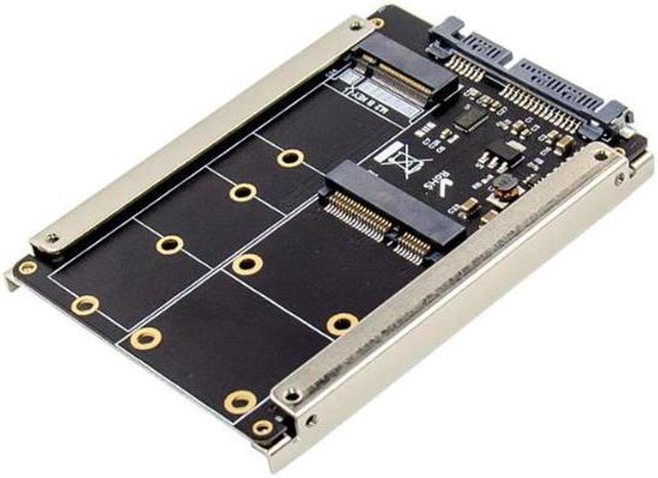 Alt view image 2 of 4 - SATA to M.2 B & mSATA SSD NVMe adapter Card 6Gbps