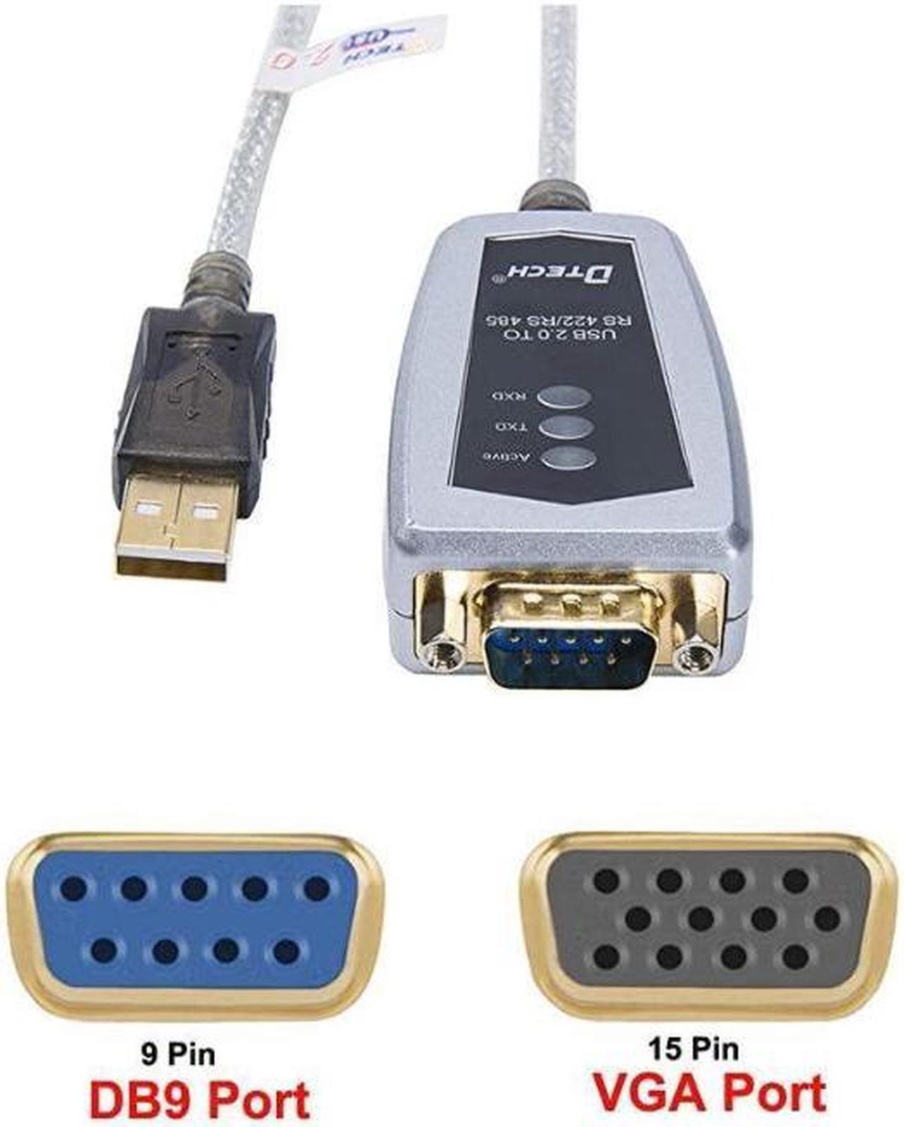 Alt view image 3 of 6 - 16 Feet USB to RS422 RS485 Serial Port Converter Adapter Cable with FTDI Chip Supports Windows 10 8 7 XP and Mac