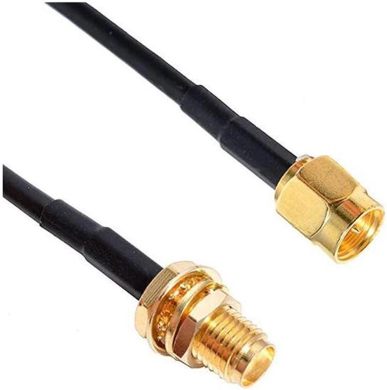 Alt view image 2 of 5 - (5m 16.6FT)WiFi Antenna Extension Cable with SMA Male to SMA Female Coax Connector 5m 16.6FT by