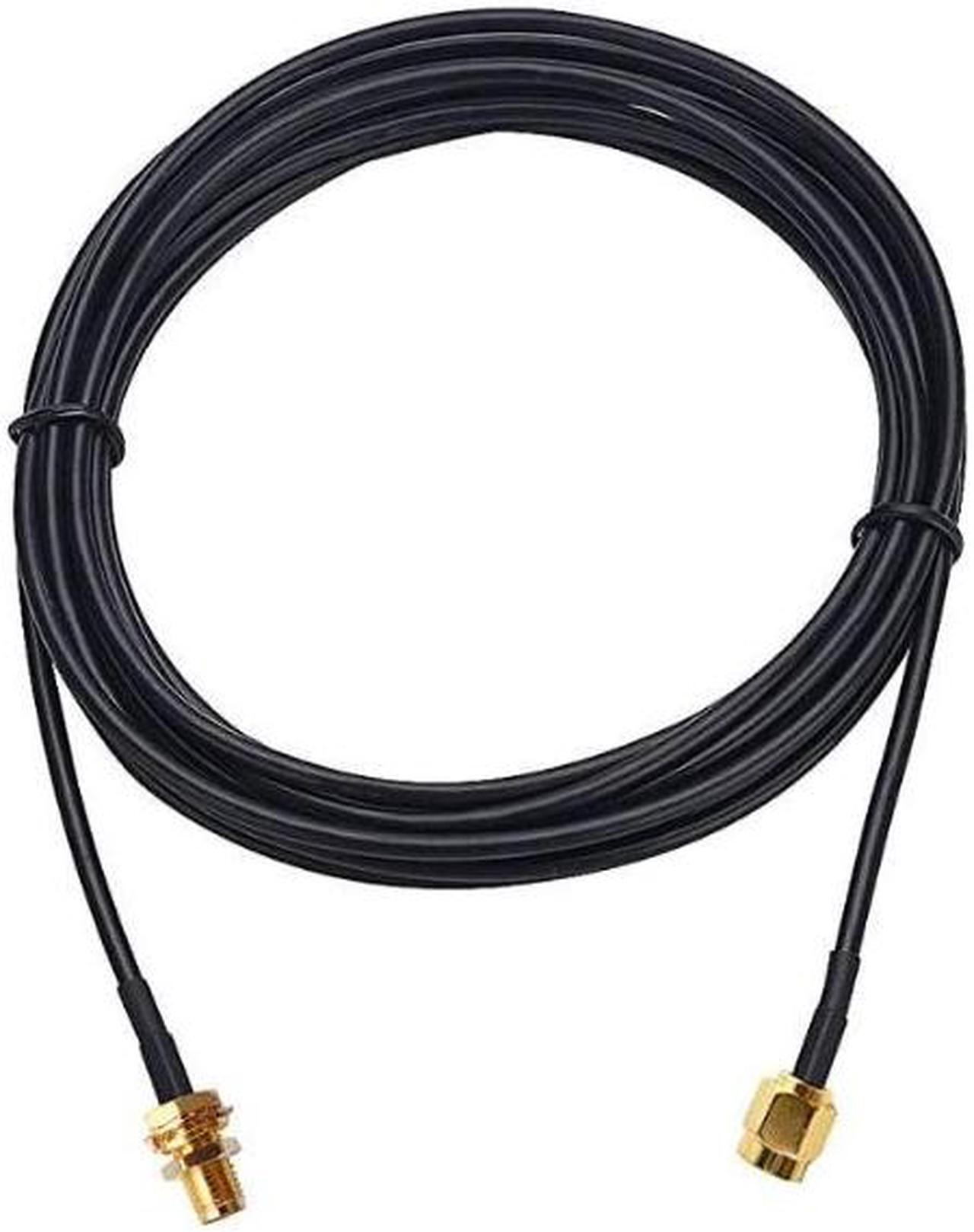 Alt view image 3 of 5 - (5m 16.6FT)WiFi Antenna Extension Cable with SMA Male to SMA Female Coax Connector 5m 16.6FT by
