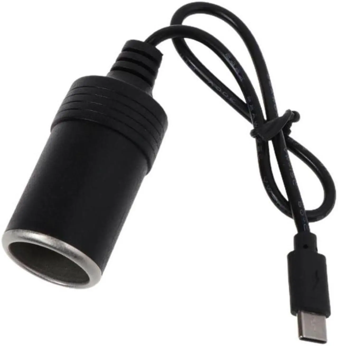 Main image of USB C PD Type C Male to 12V Car Cigarette lighter Socket Female Step Up Cable for Driving Recorder GPS E-Dog Car Fan