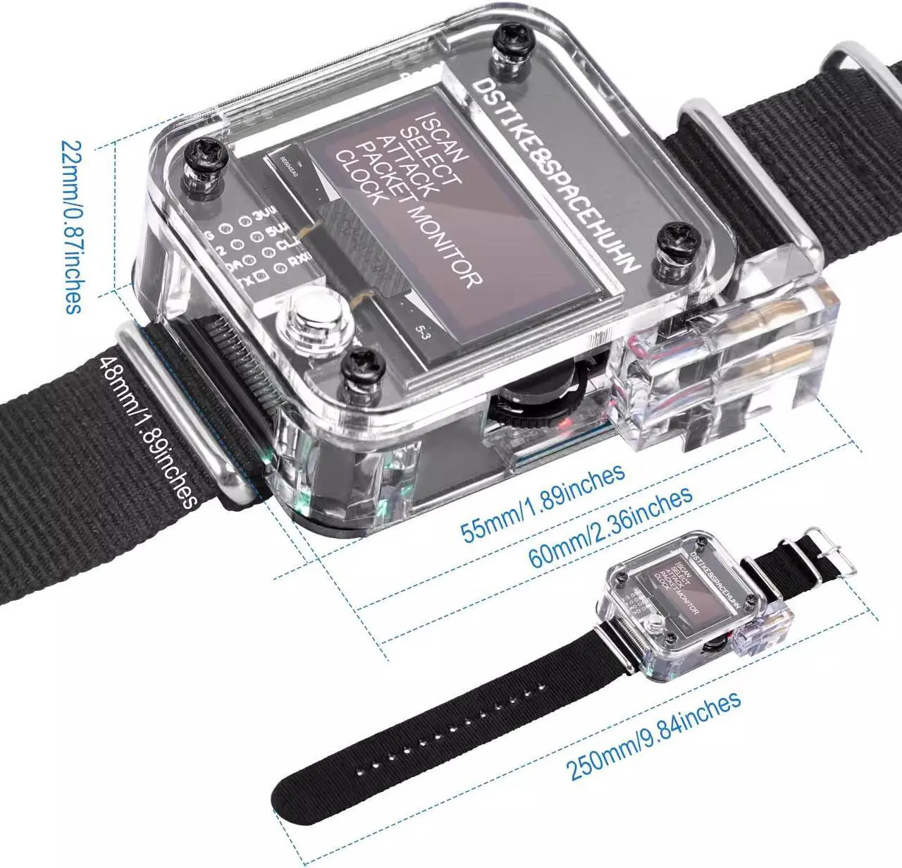 Alt view image 5 of 5 - DSTIKE Deauther Watch V3 DSTIKE Wifi Deauther Watch ESP8266