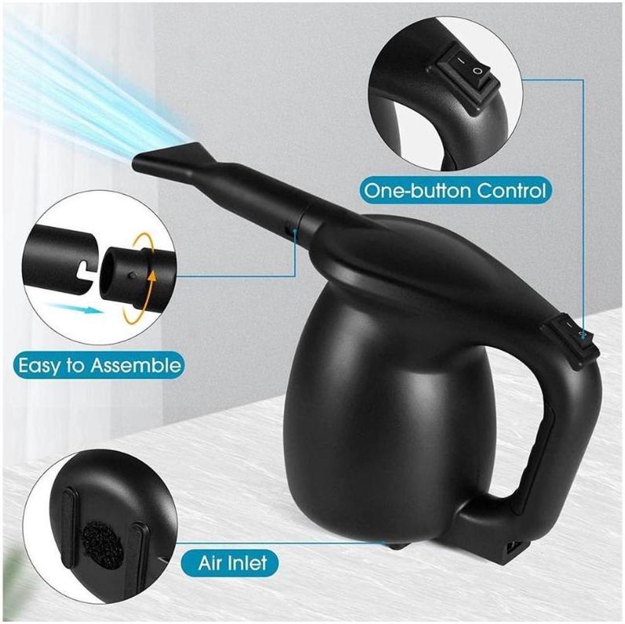 Alt view image 6 of 7 - Air Blower for Computer - Electric Air Duster, CORN 600W High Power Portable Compressed Air Duster Cans for Laptop, PC,Computer, Car, Hairs, Crumbs, Scraps Cleaner