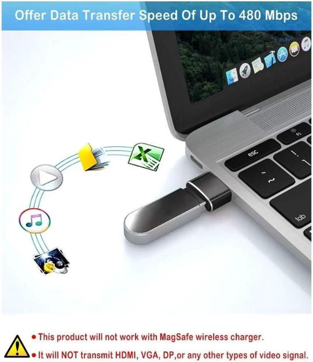 Alt view image 4 of 6 - [4 PACK] USB 2.0 to USB C Adapter,Type C Female to USB A Male Charger Cable Converter for i-P-hone 14 13 12 11 Pro Max, i-Pad 9 10 Air 5 Mini 6, A-p-p-l-e Watch, S-a-m-s-u-n-g Galaxy S23 S22 S21