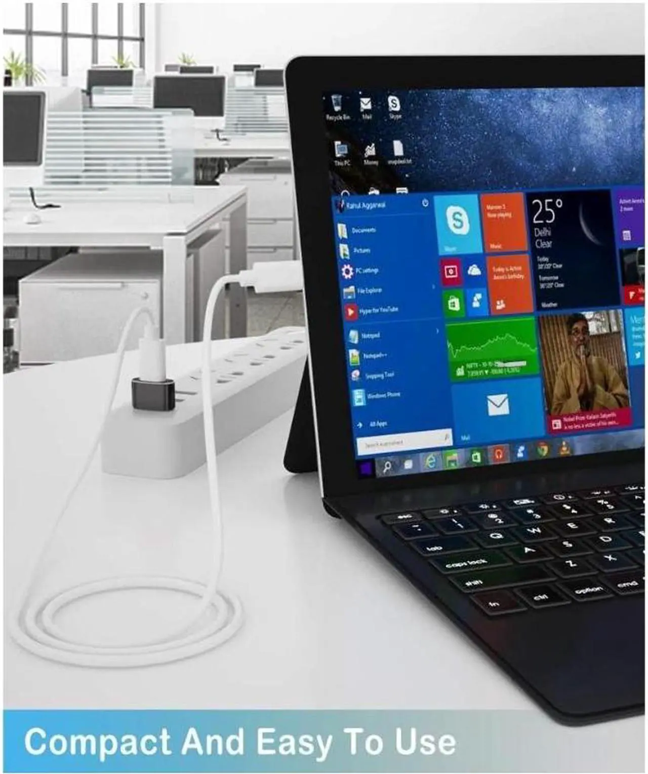 Alt view image 5 of 6 - [4 PACK] USB 2.0 to USB C Adapter,Type C Female to USB A Male Charger Cable Converter for i-P-hone 14 13 12 11 Pro Max, i-Pad 9 10 Air 5 Mini 6, A-p-p-l-e Watch, S-a-m-s-u-n-g Galaxy S23 S22 S21