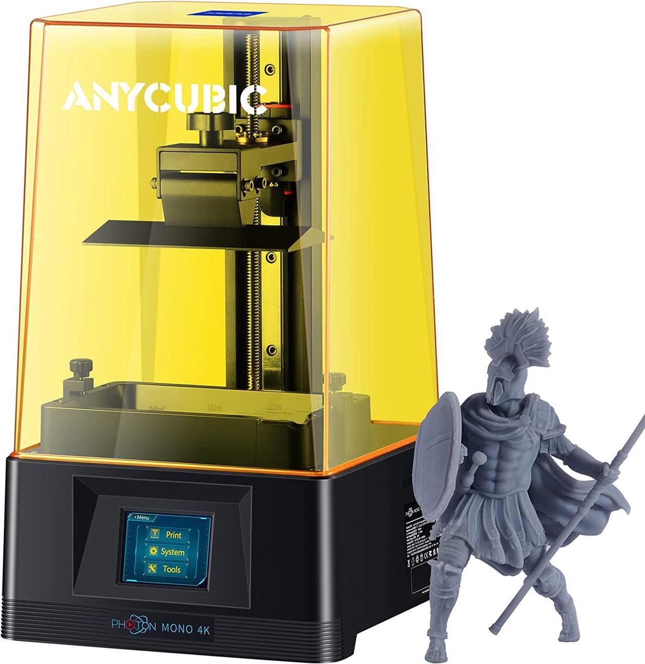 Main image of ANYCUBIC Photon Mono 4K, Resin 3D Printer with 6.23" Monochrome Screen, Upgraded UV LCD 3D Printer and Fast & Precise Printing, 5.19" x 3.14" x 6.49" Printing Size