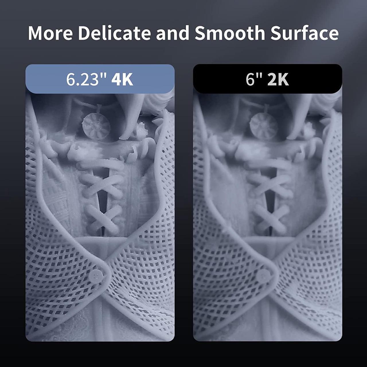Alt view image 2 of 6 - ANYCUBIC Photon Mono 4K, Resin 3D Printer with 6.23" Monochrome Screen, Upgraded UV LCD 3D Printer and Fast & Precise Printing, 5.19" x 3.14" x 6.49" Printing Size