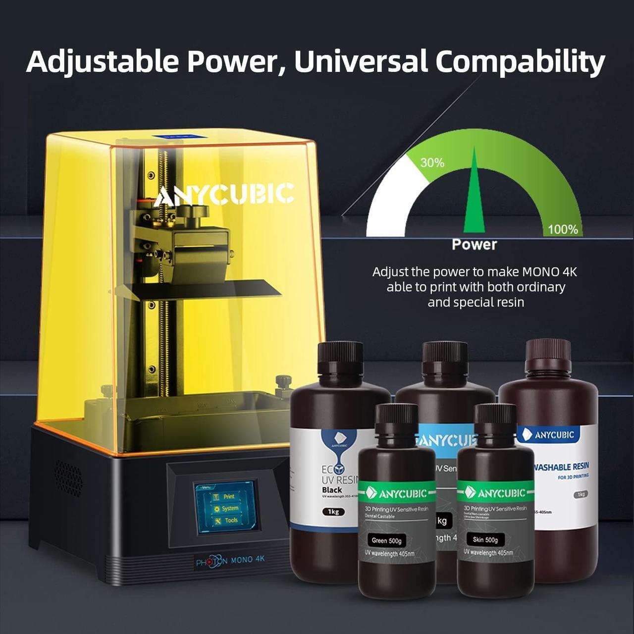 Alt view image 6 of 6 - ANYCUBIC Photon Mono 4K 3D Printer, 6.23'' Monochrome Screen Upgraded LCD SLA UV Resin 3D Printers with Fast & Precise Printing and Large Printing Size 5.20''X3.14''X6.50''