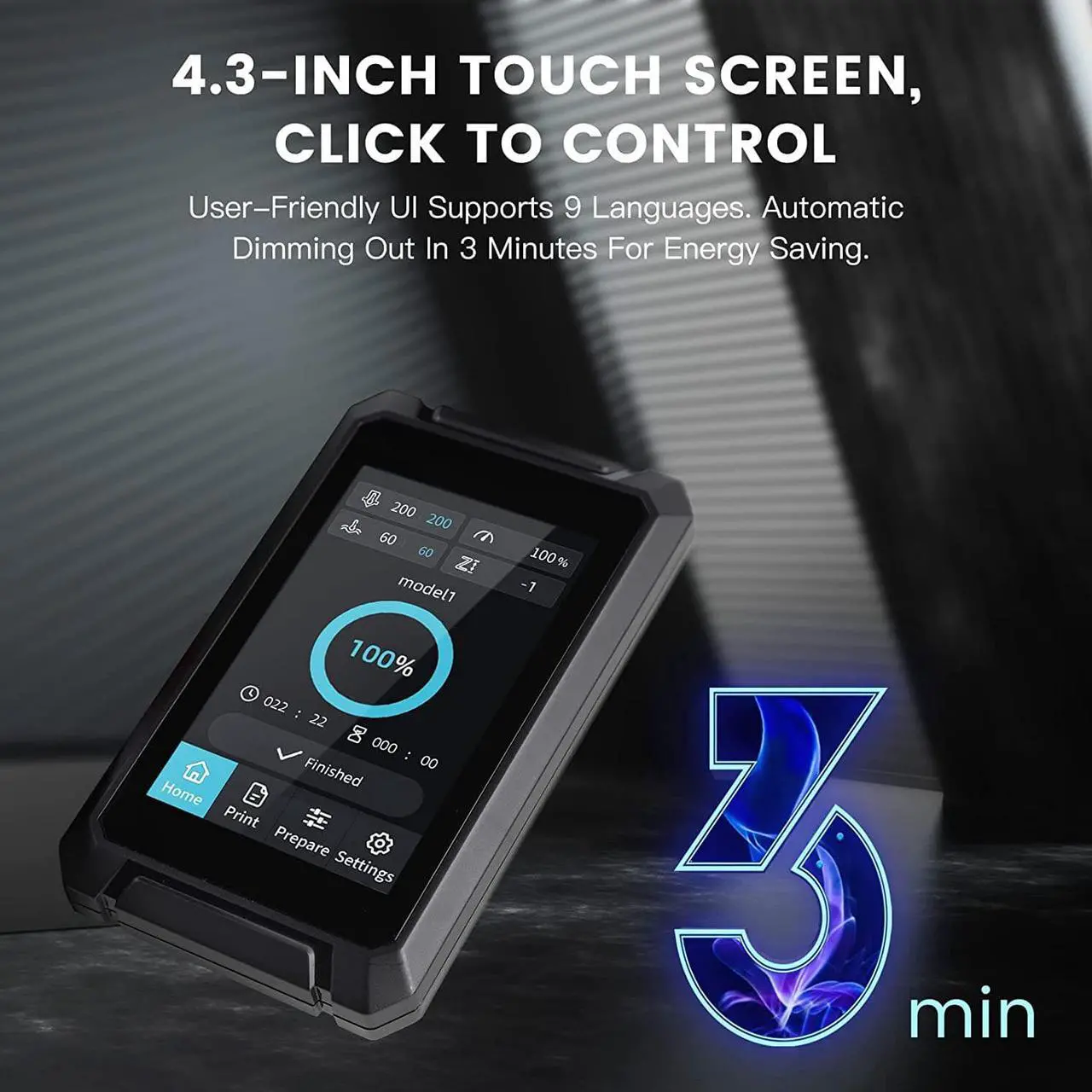 Alt view image 3 of 6 - Creality 3D Printer Ender 3 S1 Plus with CR Touch Auto Leveling, High Precision Z-axis Double Screw, Removable Build Plate, 4.3inch Touch Screen FDM 3D Printer 11.81"x 11.81" x 11.81"