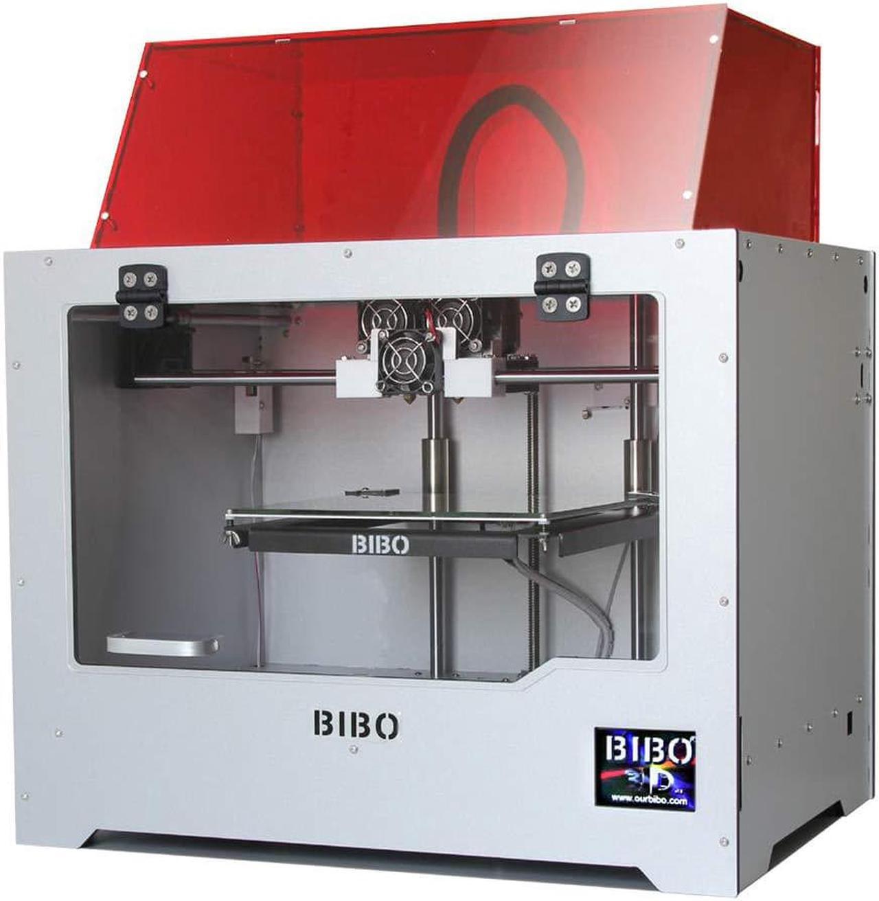 Main image of BIBO 3D Printer Dual Extruder Sturdy Frame WiFi Touch Screen Cut Printing Time in Half Filament Detect Demountable Glass Bed