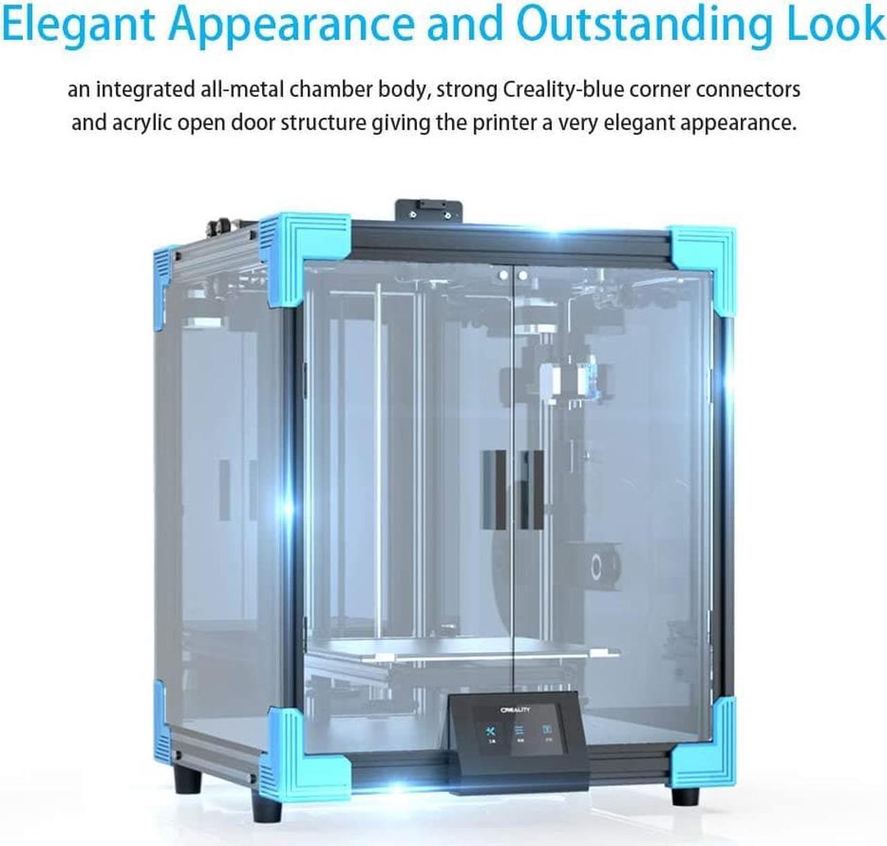 Alt view image 4 of 6 - Comgrow Creality Ender 6 3D Printer Stable Core XY Structure with 3 Times Faster Printing Speed Acrylic Enclosure Silent Board Glass Bed 9.8 x 9.8 x 15.7 inch