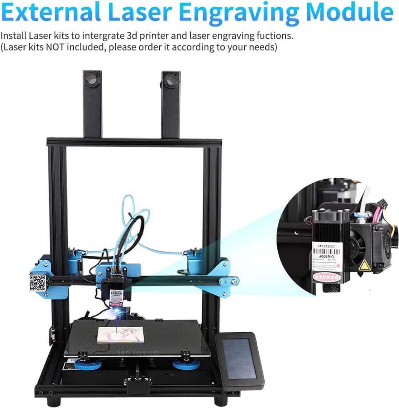 Alt view image 3 of 7 - Sovol SV02 3D Printer with All-Metal Dual Extruder, Silent Board TMC2208 Drive, Meanwell Power Supply, Tempered Glass Bed & 4.3 inch Touchscreen, 240 x 280 x 300 mm