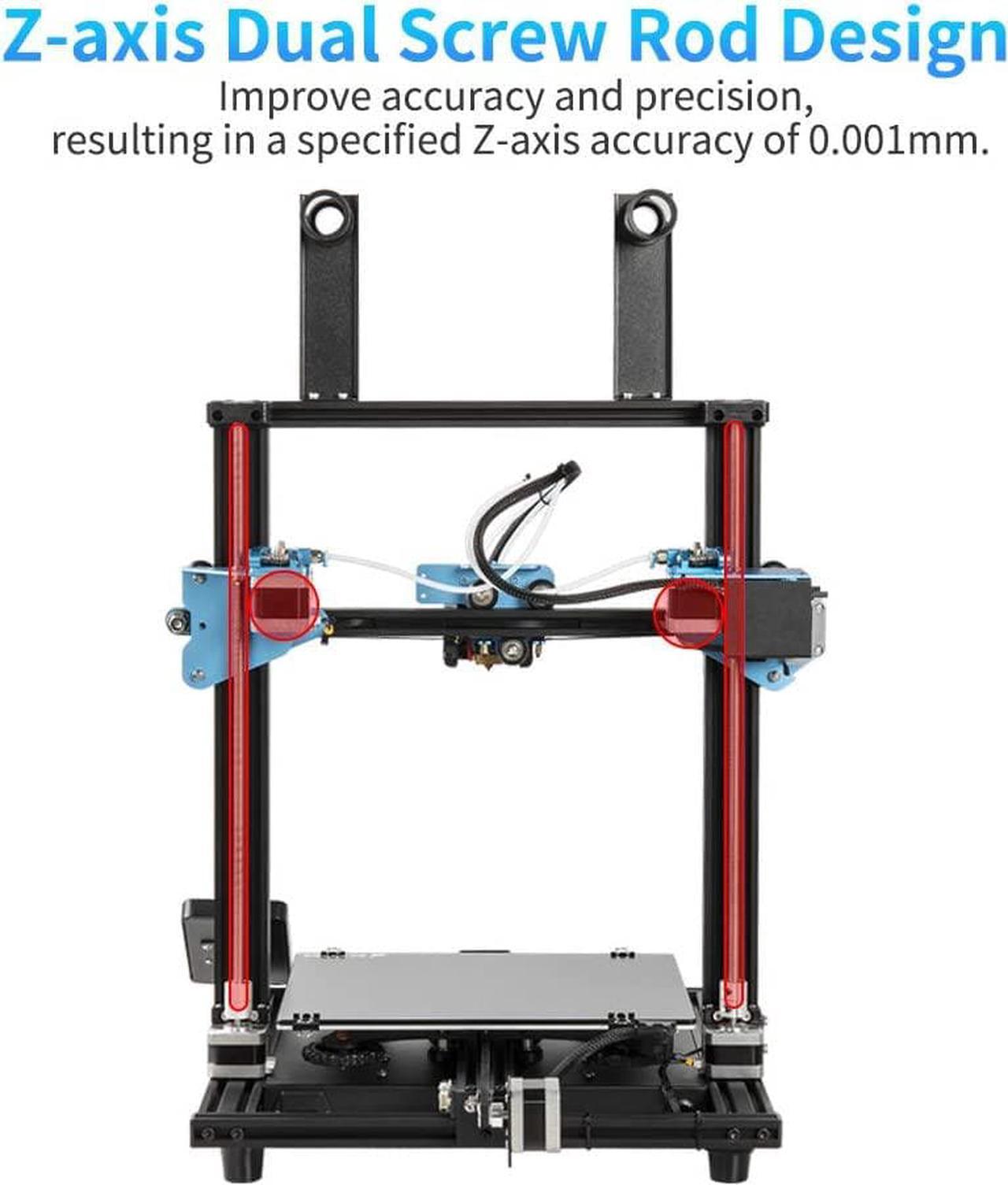 Alt view image 7 of 7 - Sovol SV02 3D Printer with All-Metal Dual Extruder, Silent Board TMC2208 Drive, Meanwell Power Supply, Tempered Glass Bed & 4.3 inch Touchscreen, 240 x 280 x 300 mm