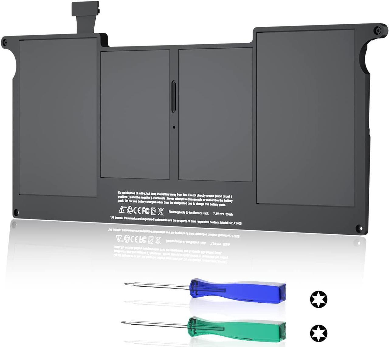 Main image of A1465 Battery, A1406 A1370 A1495 Replacement Battery for Laptop MacBook Air 11 inch (Mid 2011 2012 2013 Early 2014 2015 Version) - High Performation [39Wh/7.6V/5100mAh]