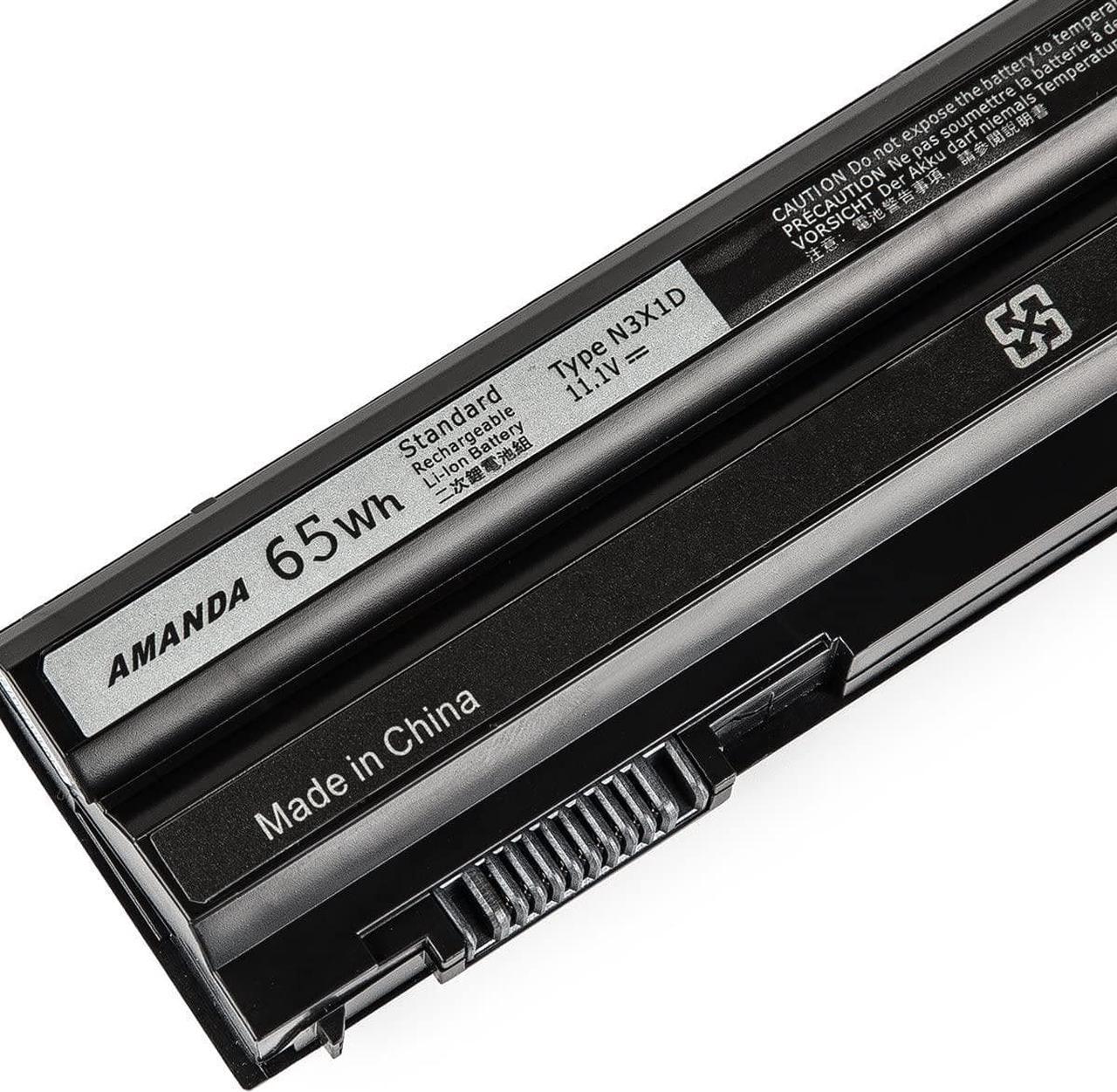 Alt view image 2 of 5 - Amanda N3X1D Battery 11.1V 65Wh Compatible Dell Latitude E6540 E6440 E5530 E5430 E6520 E6420 Precision M2800 Series 6cell