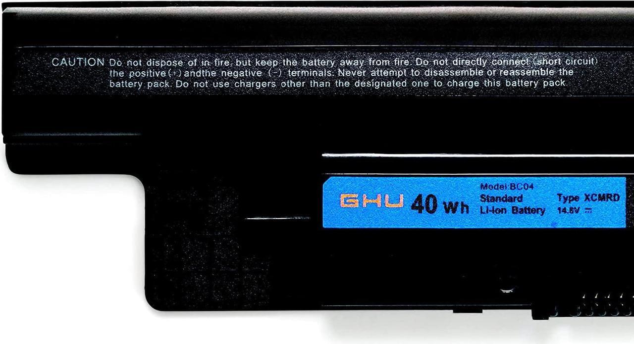 Alt view image 3 of 7 - GHU New Battery 40 WH XCMRD MR90Y 14.8V Compatible with Dell Inspiron 14 3421 3437 5421 5437 15 3542 3521 N3531 3541 3543 3421 5421 3521 3721 5521 5537 3537 17 3721 5748 5721 5737 P28F 3440 3540 3570