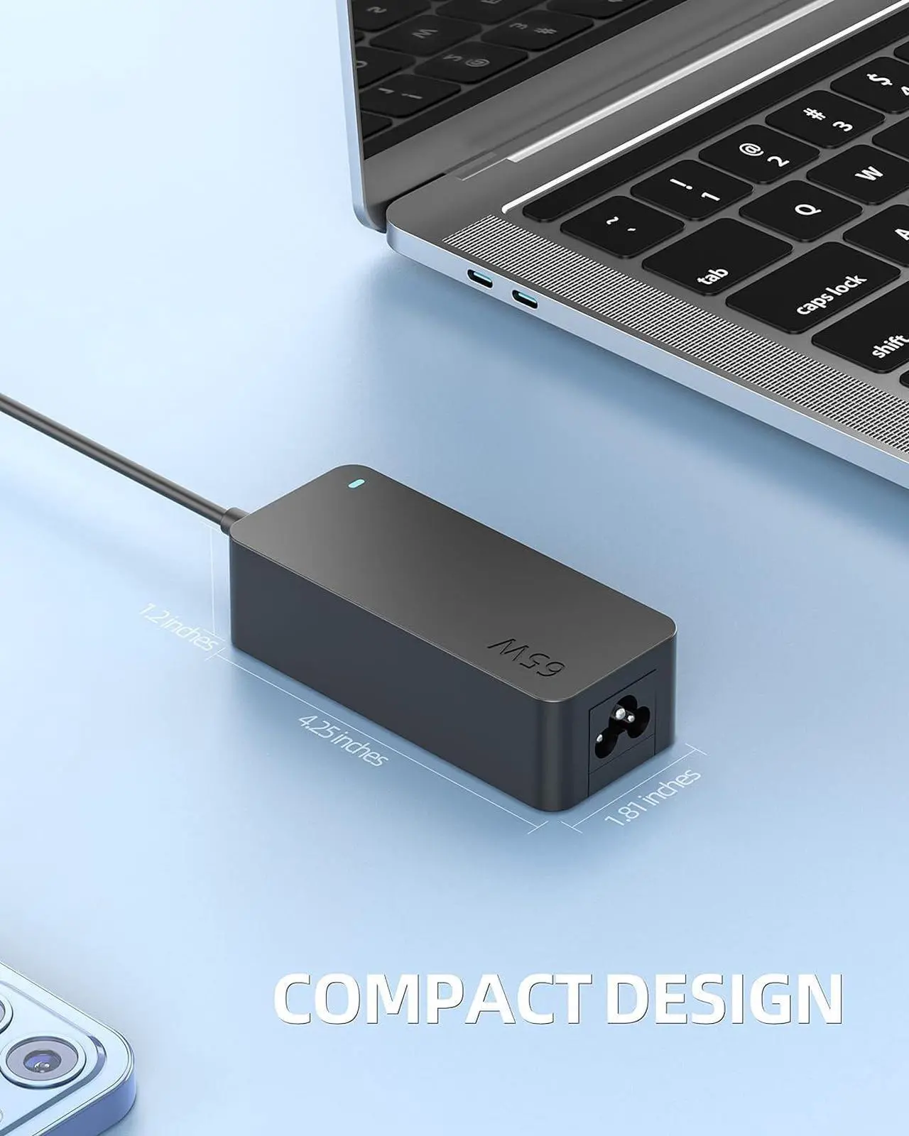 Alt view image 5 of 7 - 65W 45W Charger for Lenovo Yoga Laptop Charger with USB C Connector - (Safety Certified by UL)