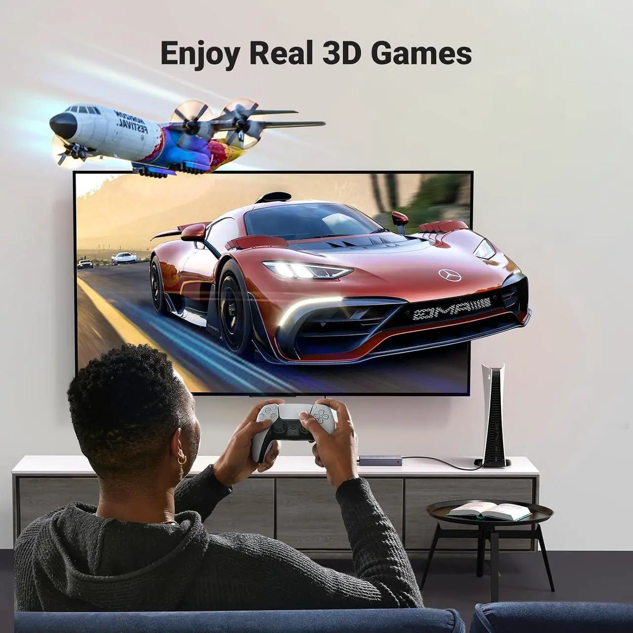 Alt view image 4 of 7 - UGREEN HDMI Switch 5 in 1 Out 4K@60Hz, HDMI Splitter with Remote 5 Port HDMI Switcher Selector Support 3D CEC HDR HDCP2.2 Compatible with PS5/4/3 Xbox Nintendo Switch Roku TV Fire Stick Grey