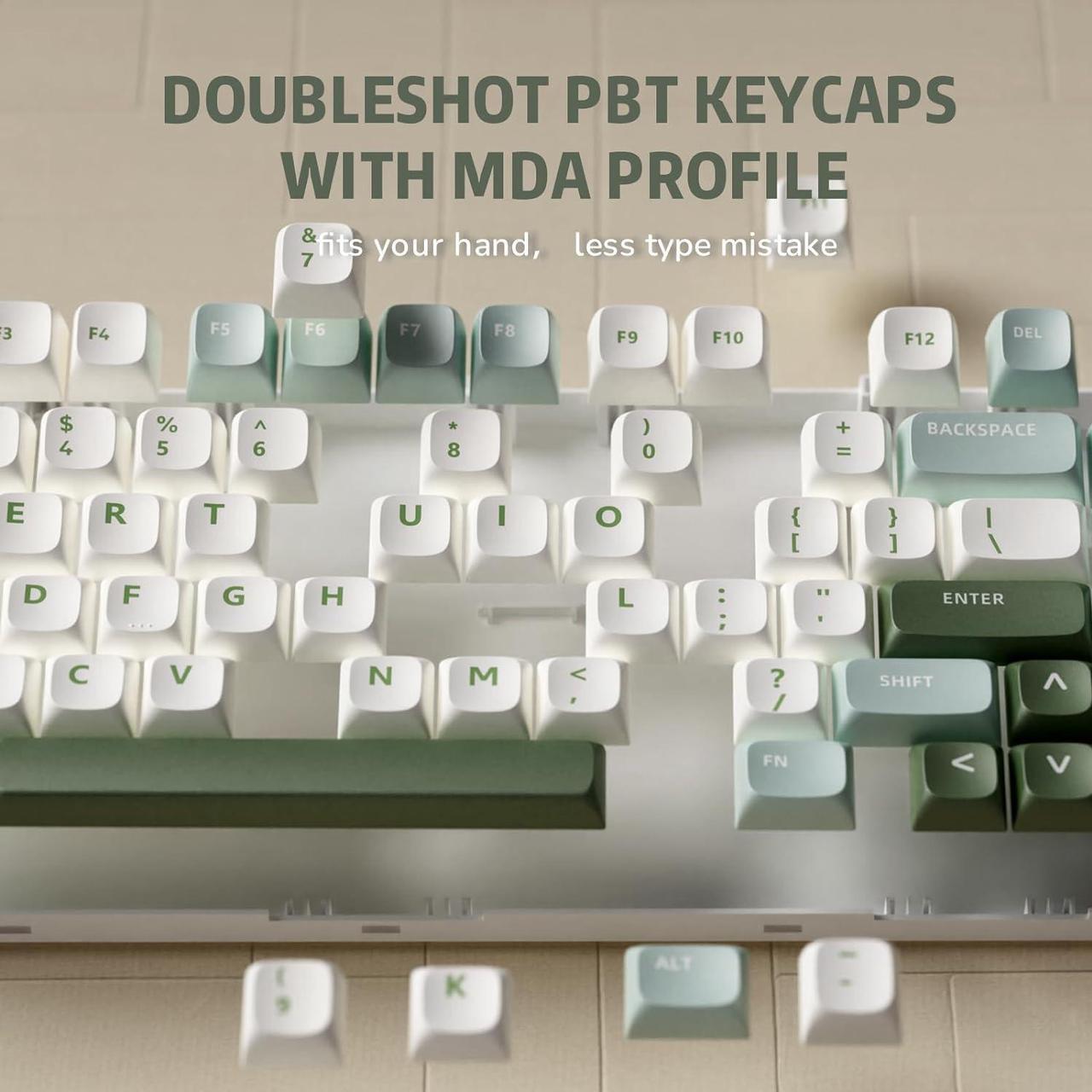 Alt view image 3 of 7 - RK ROYAL KLUDGE R75 Mechanical Keyboard Wired with Volume Knob, 75% Custom Gaming Keyboard Gasket Mount RGB Backlit with Software, MDA Profile, PBT Keycaps, Hot Swappable Linear Switch Creamy Sound