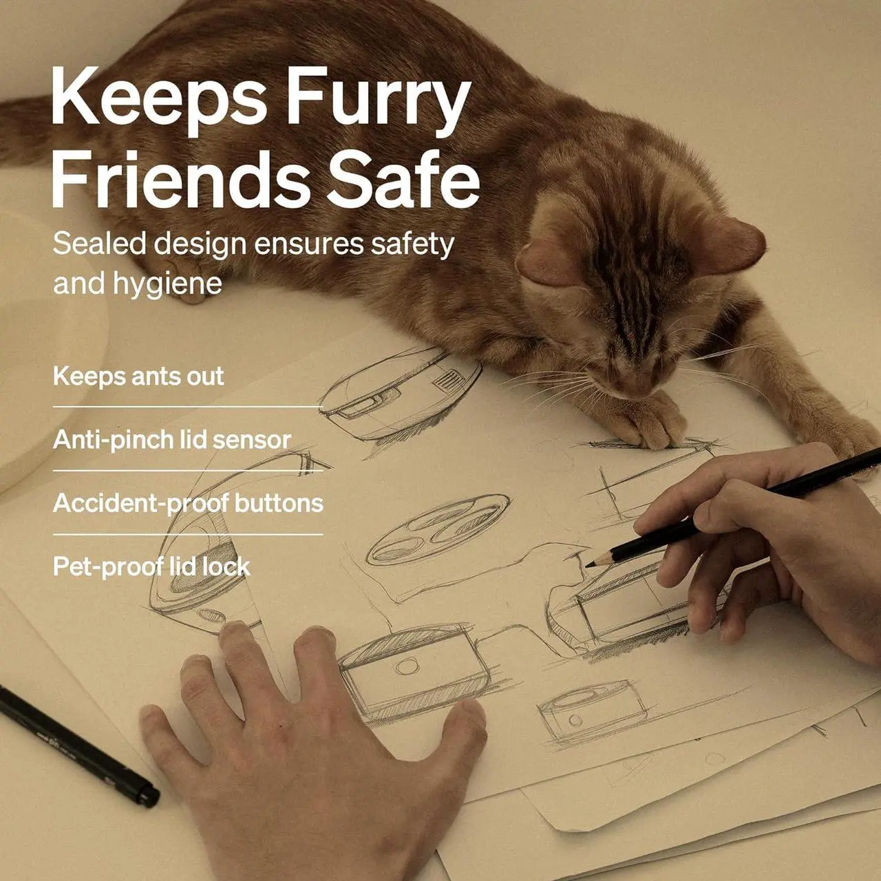 Alt view image 5 of 7 - Automatic Cat Feeder Wet Food Dispenser Refrigerated APP WiFi Control,3 Days True Freshness 3 Meals,Semiconductor Cooling&Quick Chills Gravy Wet Food Polar Timed Auto Pet Feeder for Cat Dog