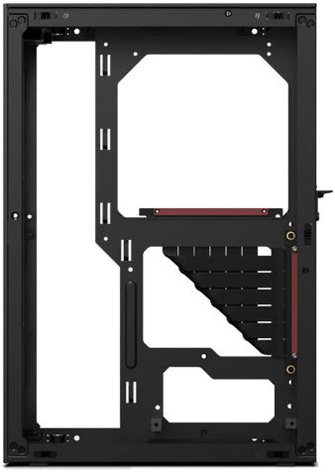 Alt view image 2 of 6 - SSUPD Meshlicious Mini-ITX Small Form Factor (SFF) Case - One Tempered Glass Side Panel & One Mesh Side Panel with PCIe 4.0 Riser Cable - Black Color, Tool-Free and Easy Accessibility