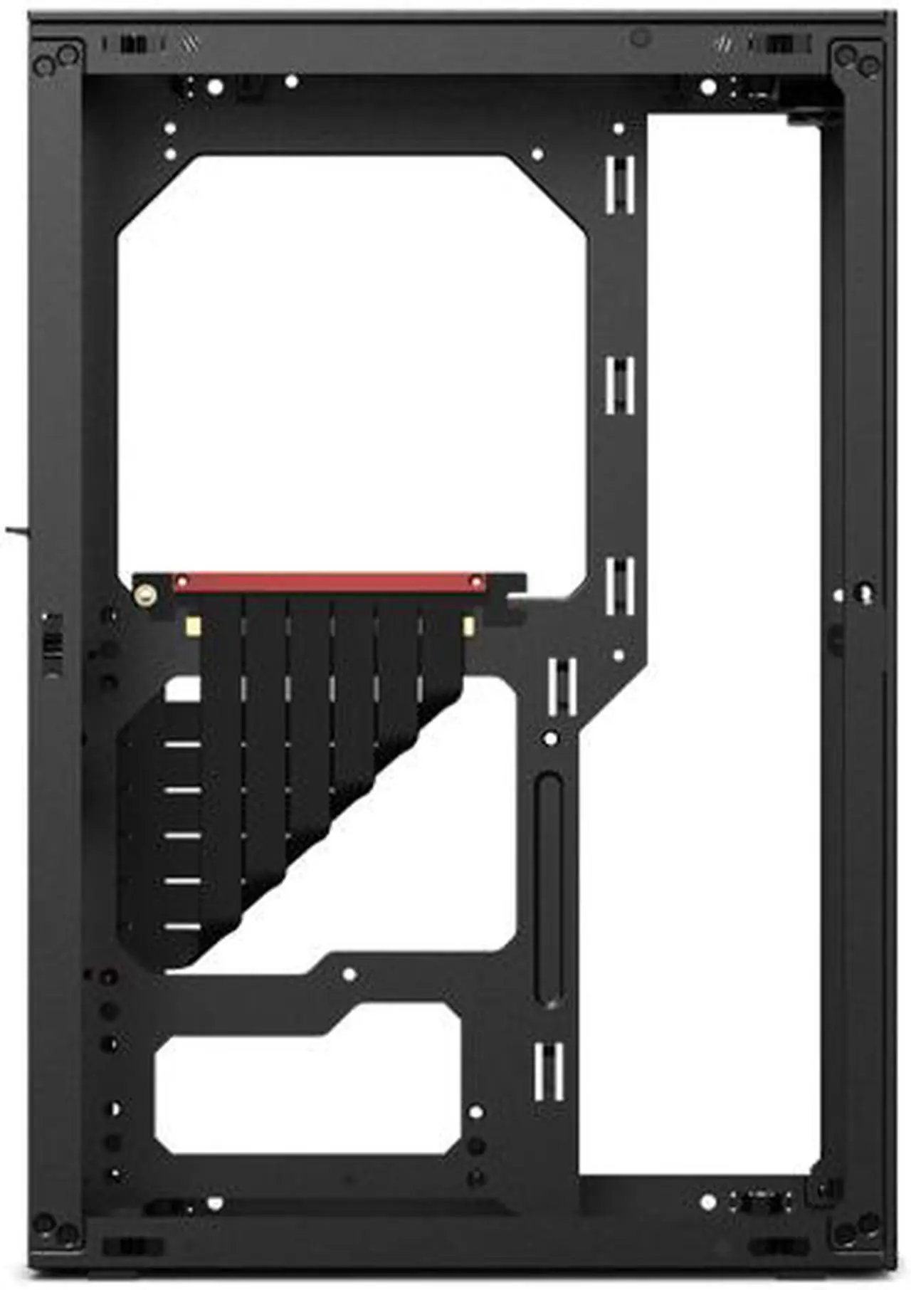 Alt view image 3 of 6 - SSUPD Meshlicious Mini-ITX Small Form Factor (SFF) Case - One Tempered Glass Side Panel & One Mesh Side Panel with PCIe 4.0 Riser Cable - Black Color, Tool-Free and Easy Accessibility