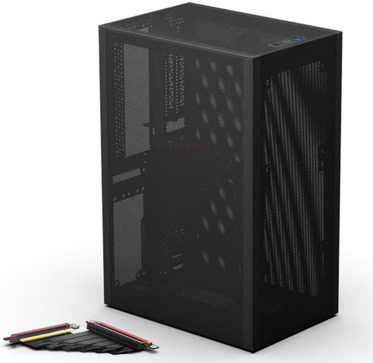 Main image of SSUPD Meshlicious Mini-ITX Small Form Factor (SFF) Case - Full Mesh Side Panel with PCIe 4.0 Riser Cable - Black Color, Tool-Free and Easy Accessibility