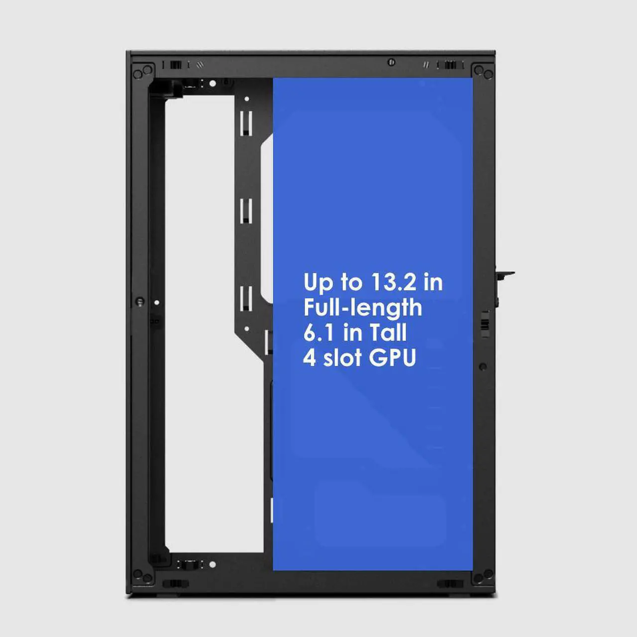 Alt view image 5 of 6 - SSUPD Meshlicious Mini-ITX Small Form Factor (SFF) Case - Full Mesh Side Panel with PCIe 4.0 Riser Cable - Black Color, Tool-Free and Easy Accessibility