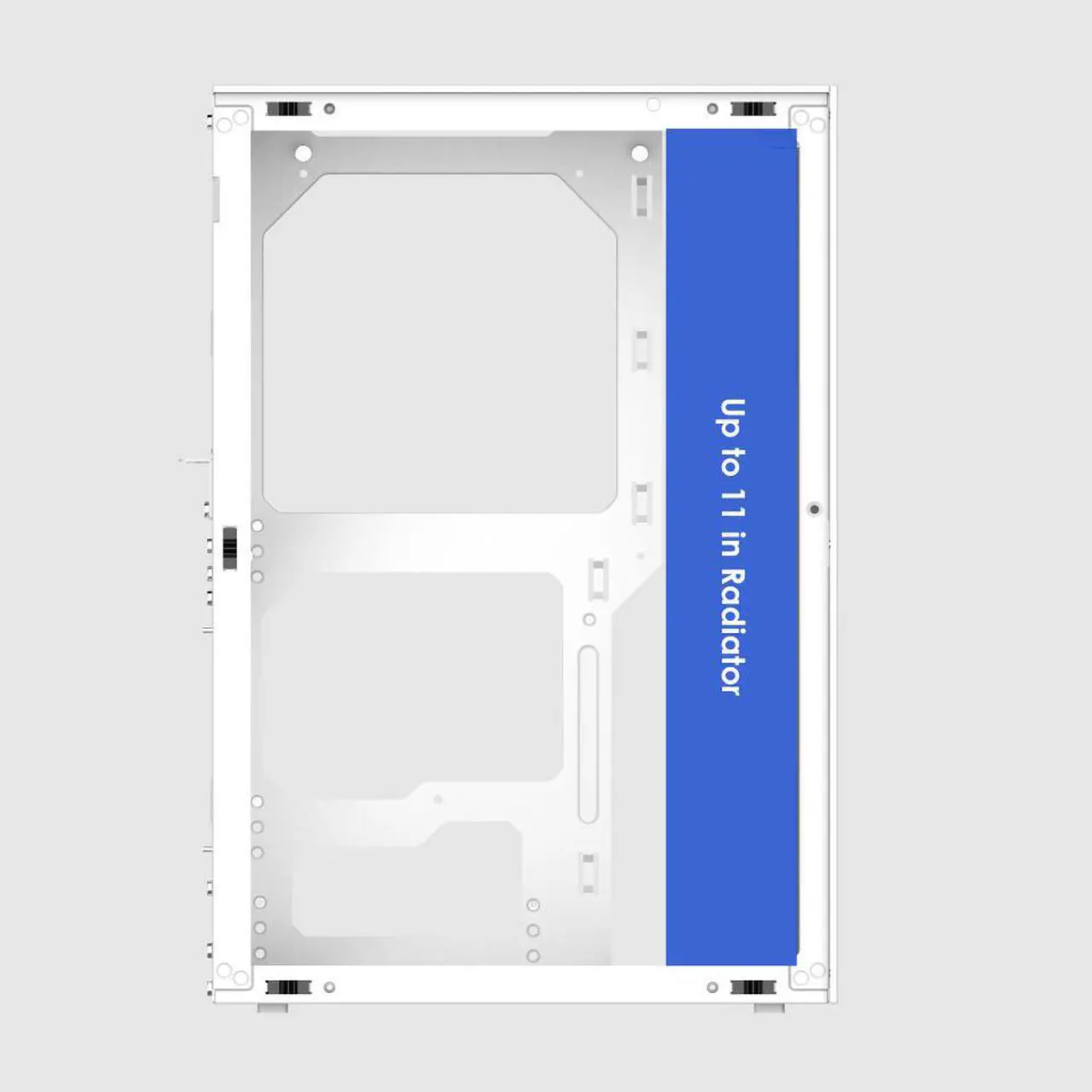 Alt view image 4 of 5 - SSUPD Meshlicious Mini-ITX Small Form Factor (SFF) Case - Full Mesh Side Panel with PCIe 4.0 Riser Cable - White Color, Tool-Free and Easy Accessibility