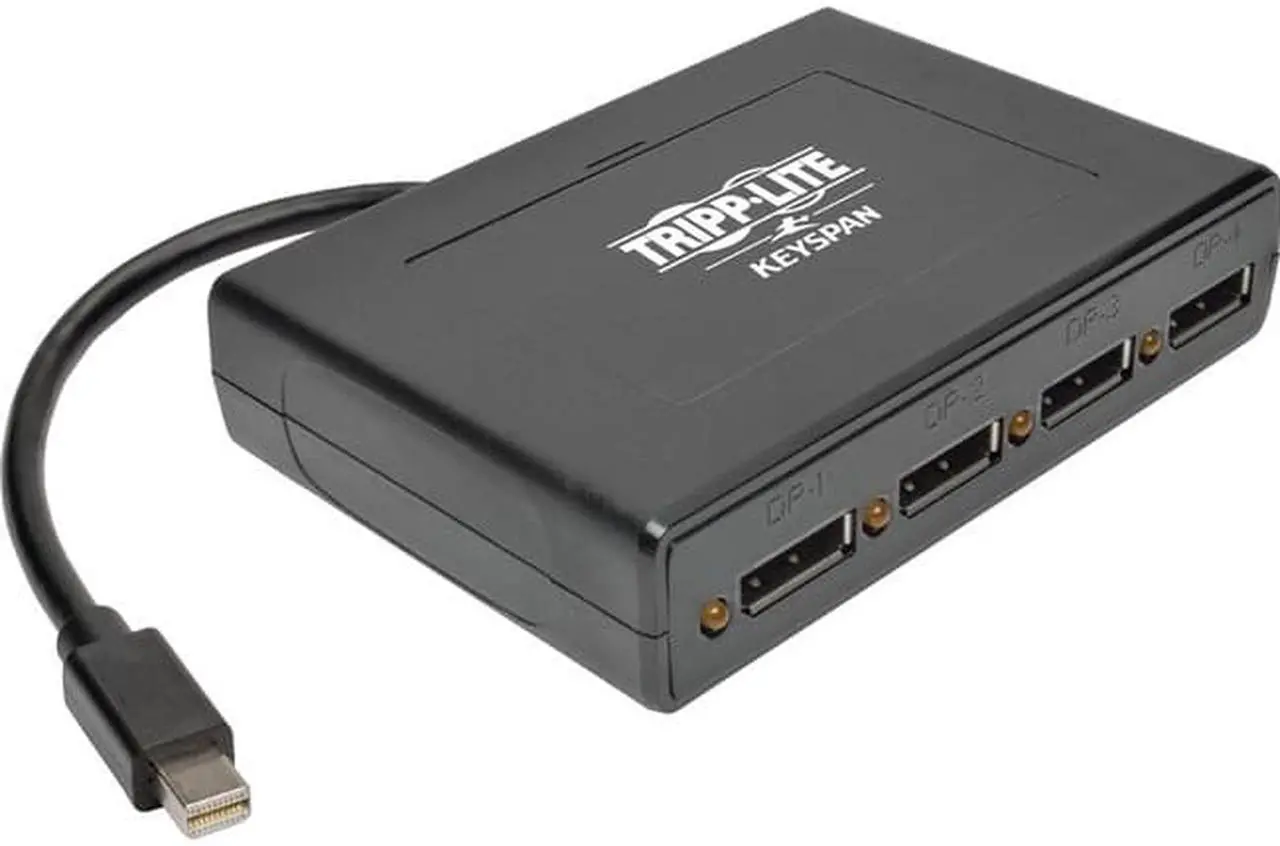 Alt view image 7 of 8 - Tripp Lite 4-Port Mini Displayport To Displayport Multi Stream Transport Hub