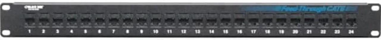 Alt view image 2 of 3 - BLACK BOX JPM818A PTCH PNL CAT6 FD-THR 1U UNSHIELDED 24PT