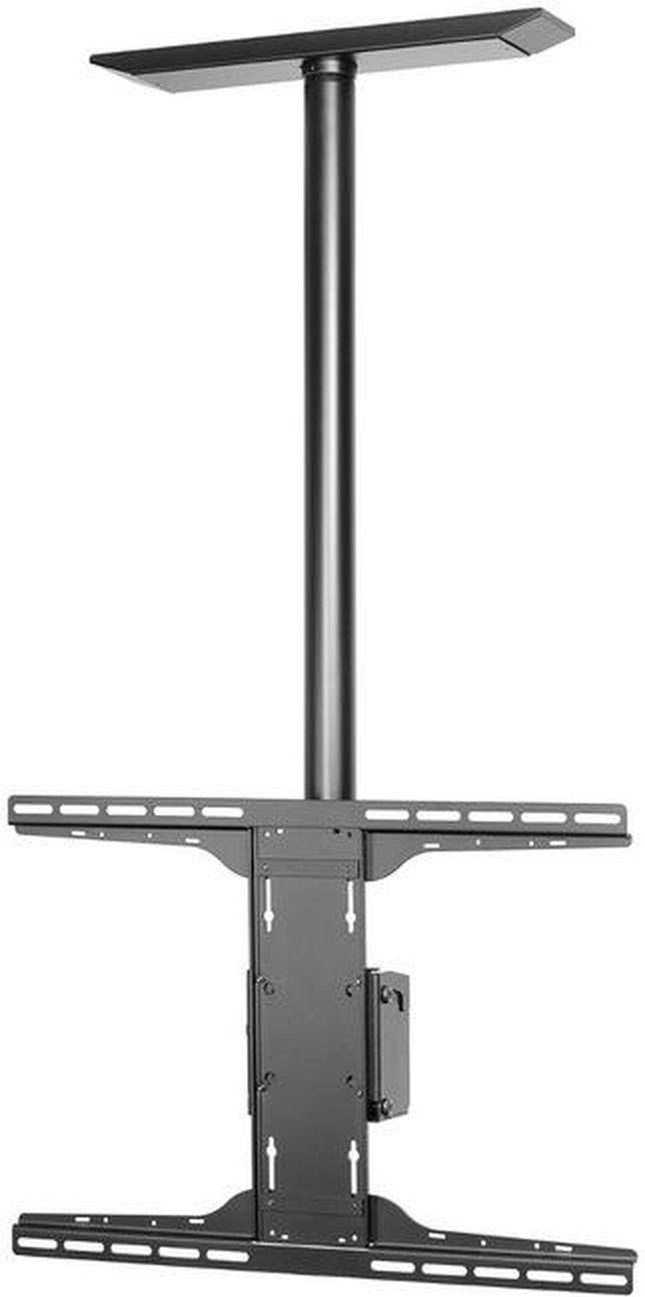 Alt view image 2 of 3 - PEERLESS INDUSTRIES PLCM-UNL-CP STRAIGHT COLUMN CEILING MOUNT, UNIVERSAL SEC BLACK, WITH CEILING PLATE.  FOR 32