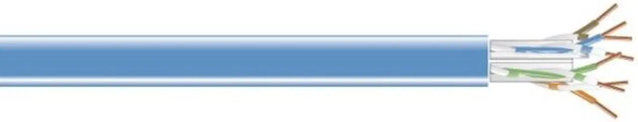 Alt view image 2 of 7 - CAT5e Value Line Solid Bulk Cable, CM, 1000-ft. (304.8-m), Blue