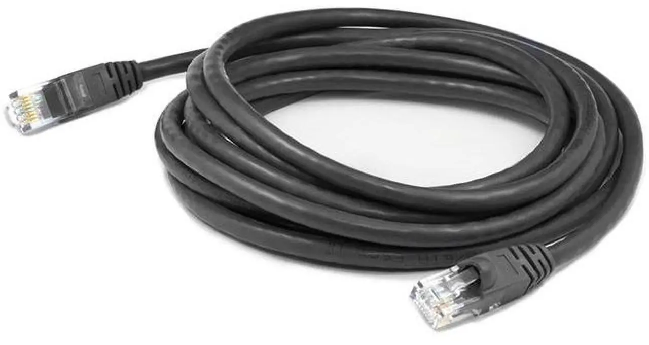 Main image of AddOn Cat6 Straight UTP PVC Copper Patch Cable, 50ft - Black