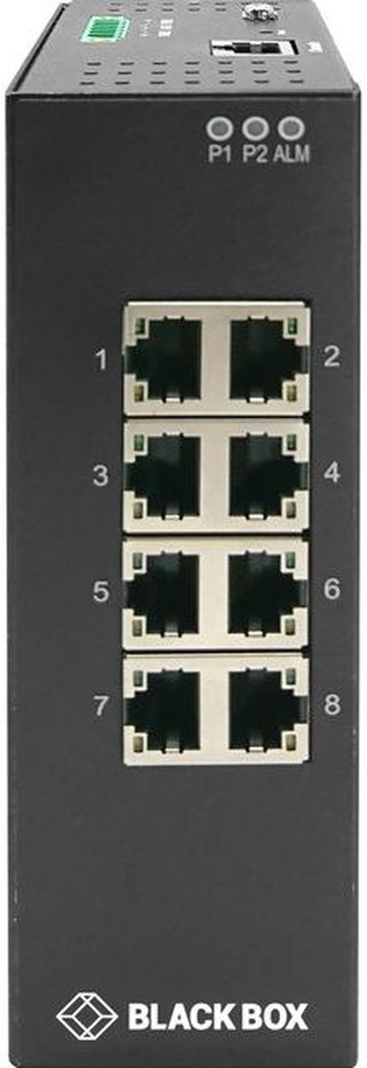 Alt view image 2 of 6 - Black Box Industrial Gigabit Ethernet Managed L2+ Switch - Extreme Temperature (8) RJ-45
